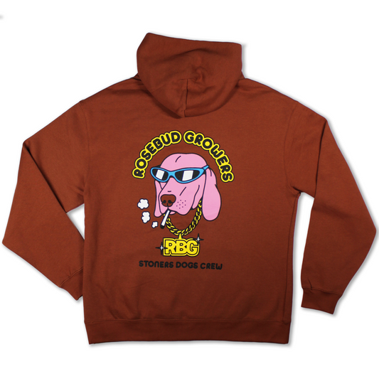 Dogs Crew Hoodie // Clay