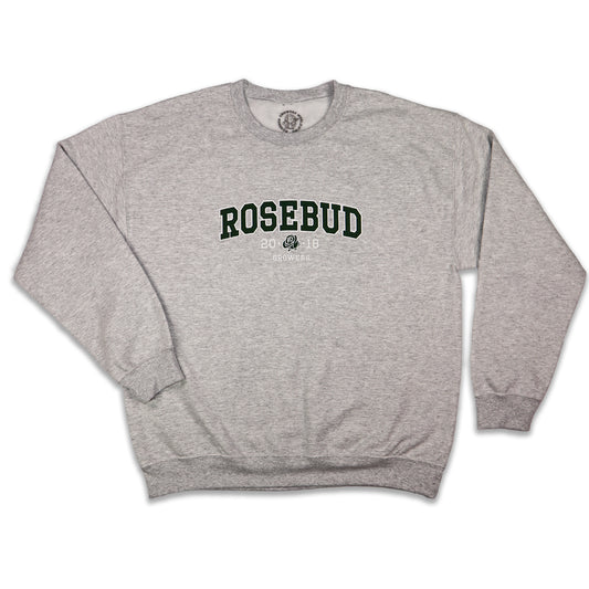 Mellow Varsity Crewneck // Heather Grey