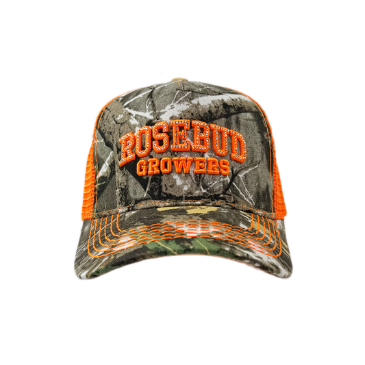 Rhinestone Tree Camo Trucker