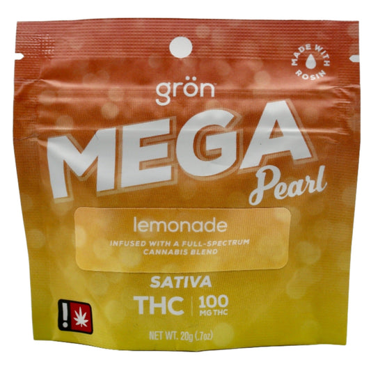 Grön | Lemonade | Mega Pearl | 100mg