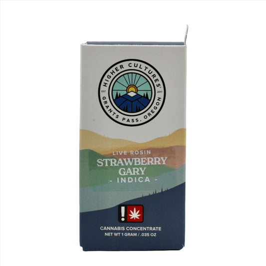 Higher Cultures | Strawberry Gary | 1g Live Rosin Cartridge