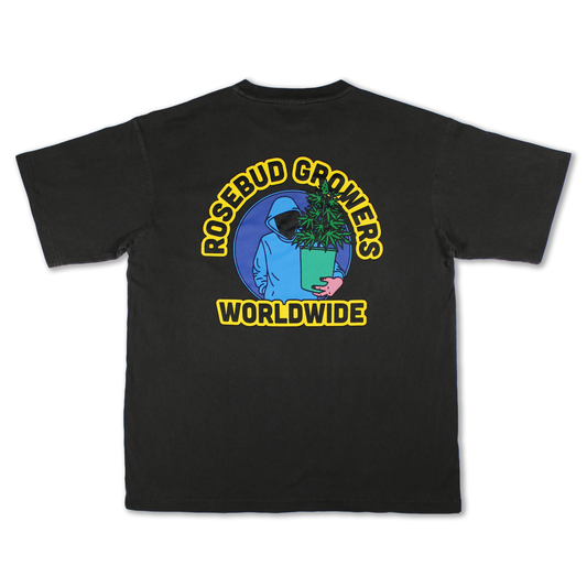 World Wide Tee // Washed Dark Grey